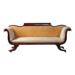 Fine Classical American Settee 19th C For Sale