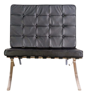 Black Barcelona Chair by Mies van der Rohe for Knoll International