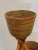 Wood Polychrome Wicker and Bamboo Vase Holder Tripods, 1970s For Sale - Image 7 of 8