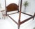 Brown Mahogany King Size Banded Headboard Poster Bed w/ Turned Finials MINT! For Sale - Image 8 of 15