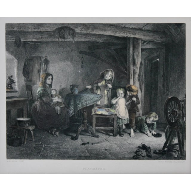 Hand colored engraving after the original painting by Alexander Hohenlohe Burr (Great Britain 1837-1899) titled...