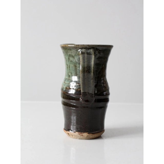 Ceramic Vintage Studio Pottery Pitcher For Sale - Image 7 of 13
