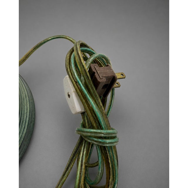 Pair of Mid-20th Century Bronzed Verdigris Candlestick Table Lamps For Sale - Image 9 of 9