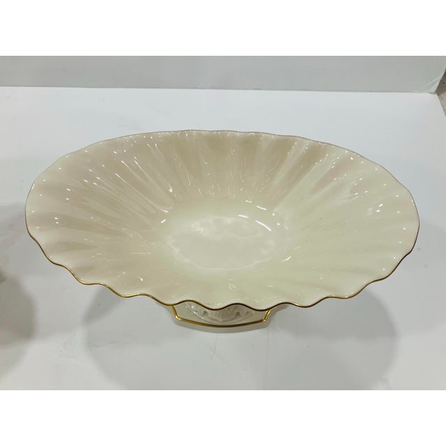 Pair of Lenox Aquarius Compotes For Sale - Image 4 of 11