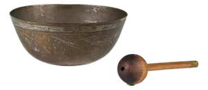 Chinese Brass Singing Bowl and Mallet