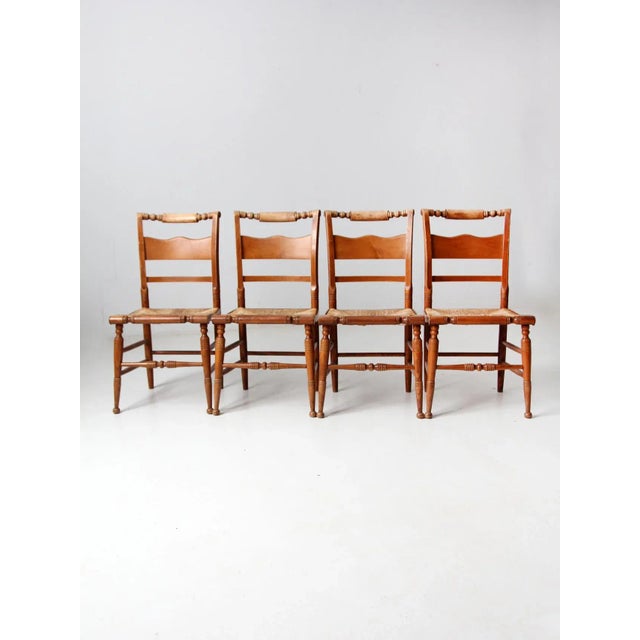 Vintage Tell City Chair Company Dining Chairs Set of 4 For Sale - Image 12 of 12