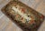 1890s Brown Roses Folk Art Antique American Hooked Rug 1'8" X 3'4" Knotted Wool Carpet For Sale - Image 4 of 10