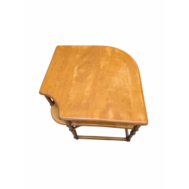 Mid-Century Modern Mid 20th Century MCM Coastal Corner Table by Heywood Wakefield For Sale - Image 3 of 8