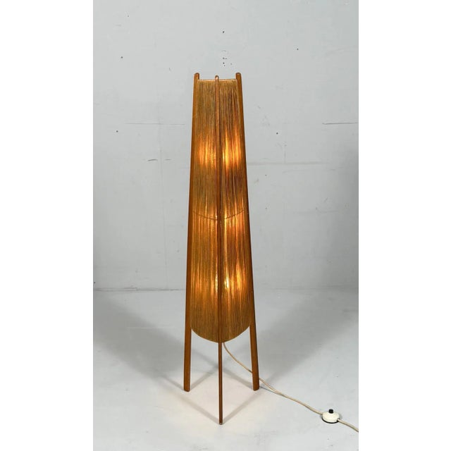 Brown Mid-Century Modern Floor Lamp in Teak from Temde, 1960s For Sale - Image 8 of 18