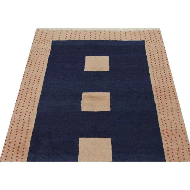 Handwoven Gabbeh Area Rug 3'3"×4'11" For Sale In Dallas - Image 6 of 9