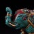 Metal Vintage Himalayan Bronze Elephant Statue With Turquoise & Gemstone Inlay For Sale - Image 7 of 9
