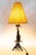 Cast Iron Table Lamp with Fabric Shade, Vienna, 1920s For Sale - Image 9 of 12