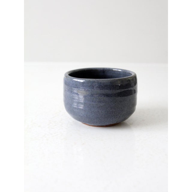 Contemporary Vintage Handmade Pottery Bowl For Sale - Image 3 of 9