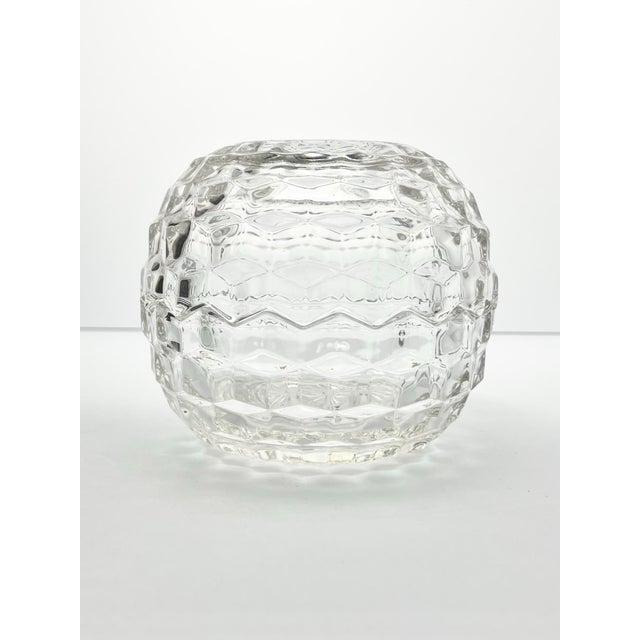 Mid-Century Modern Fostoria “American” Two-Piece Hurricane Candle Fairy Lamp For Sale - Image 3 of 6