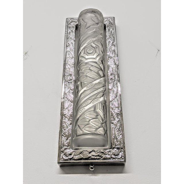 Mid 20th Century French Art Deco Sconces Signed by Schneider - a Pair For Sale - Image 5 of 9