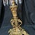 Late 18th Century 1800’s Stunning Gold Candleholder With Prisms For Sale - Image 5 of 9