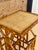 Vintage Faux Bamboo Rattan Side Table With Grasscloth Top For Sale - Image 11 of 12