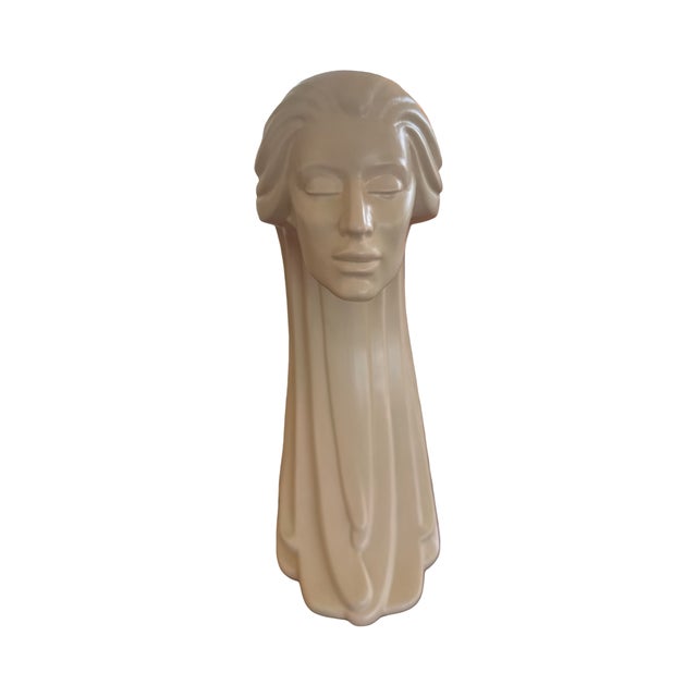 Contemporary Large 1977 Sittre Ceramic Products "Lady in the Wind" Figurative Sculpture For Sale - Image 3 of 7