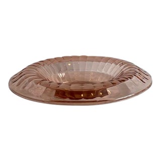 1930's Pink Depression Glass Console Bowl For Sale