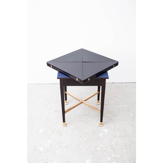 Blue Art Nouveau Gaming Table by Michael Niedermoser for Villa Reicher, Vienna, Austria, 1905 For Sale - Image 8 of 18