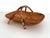Wood Mid-Century Italian Nutwood and Bamboo Basket, 1970s For Sale - Image 7 of 17