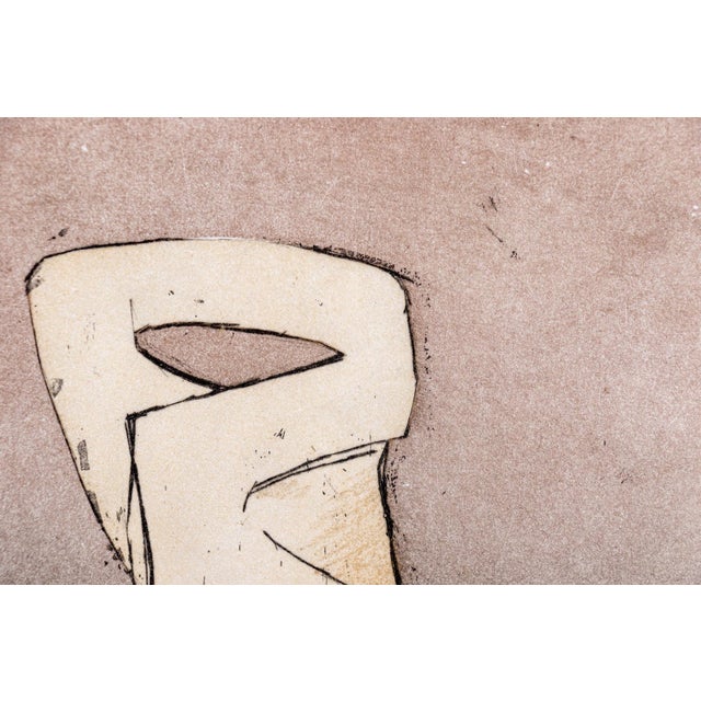 Beige Rare Signed Limited Edition Dorothea Tanning Etching "En Chair Et en Or" (1973) For Sale - Image 8 of 8