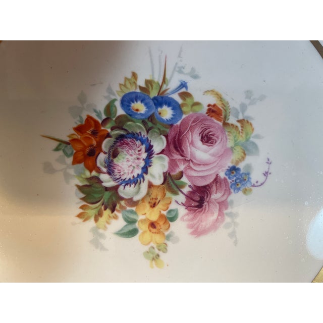 Johnson Brothers Early 1900's Floral Porcelain Plates Johnson Brothers - Set of 9 For Sale - Image 4 of 9