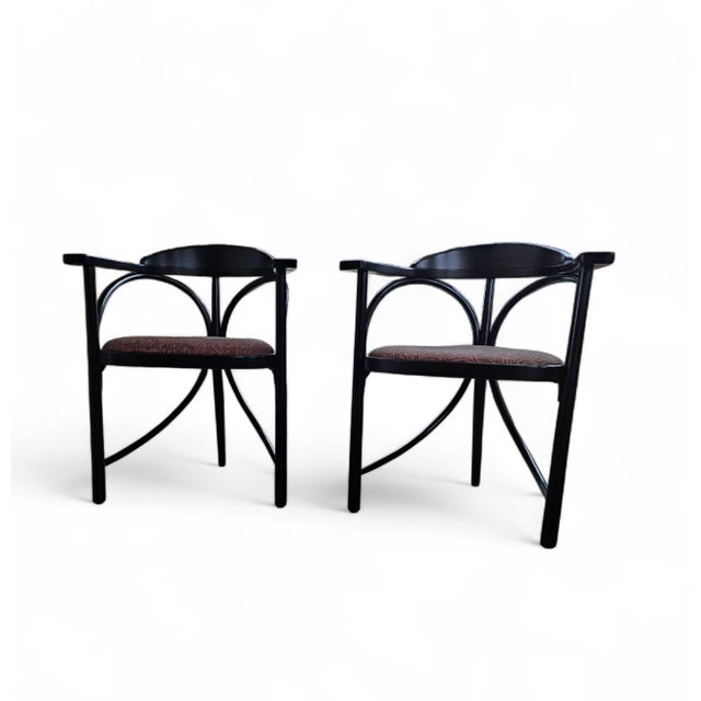 Wood Triangle Chair by Michael Thonet, Set of 2 For Sale - Image 7 of 18