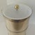 Hollywood Regency 1970s Vintage Georges Briard Signed Gold Metallic Extra Large Ice Bucket With Lucite Lid & Handle For Sale - Image 3 of 7