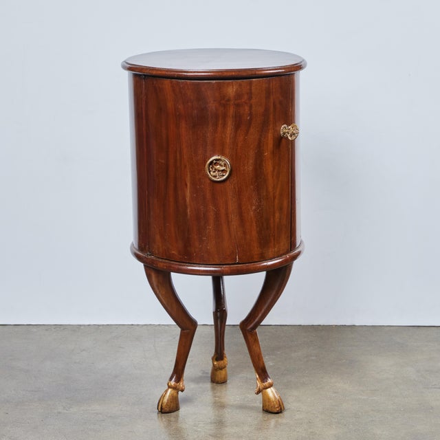 Walnut Barrel Shaped Tables - A Pair For Sale - Image 4 of 10