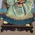 Mid 20th Century Mid 20th Century Chinese Reverse-Painted Glass Ancestor Portraits in Carved Wood Frames--Pair For Sale - Image 5 of 12