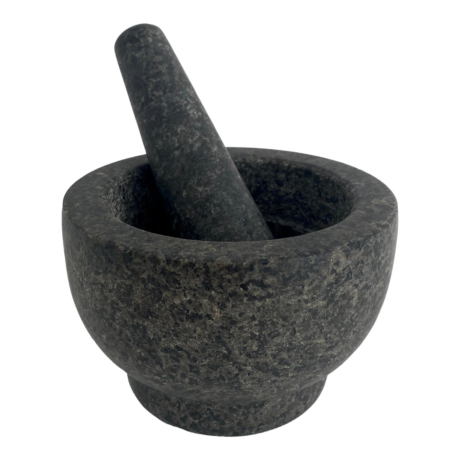 French Black Granite Mortar and Pestle