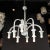 Mid-Century 8-Arm Curved Hand-Blown Murano Scavo Glass Chandelier by Seguso For Sale In New York - Image 6 of 12