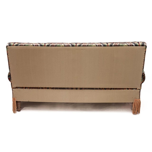 Brown Alsatian Silk Velvet Sofa, 1950s For Sale - Image 8 of 15