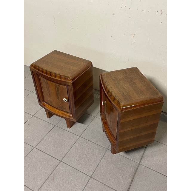 Art Deco Bedside Tables, Italy, 1930s, Set of 2 For Sale - Image 14 of 15