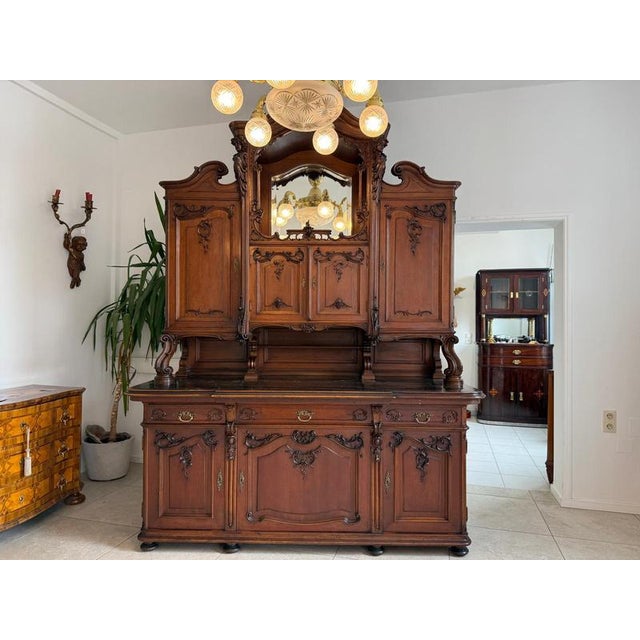 Traditional Baroque Pfeiferl Topboard Buffet, 1880s For Sale - Image 3 of 18