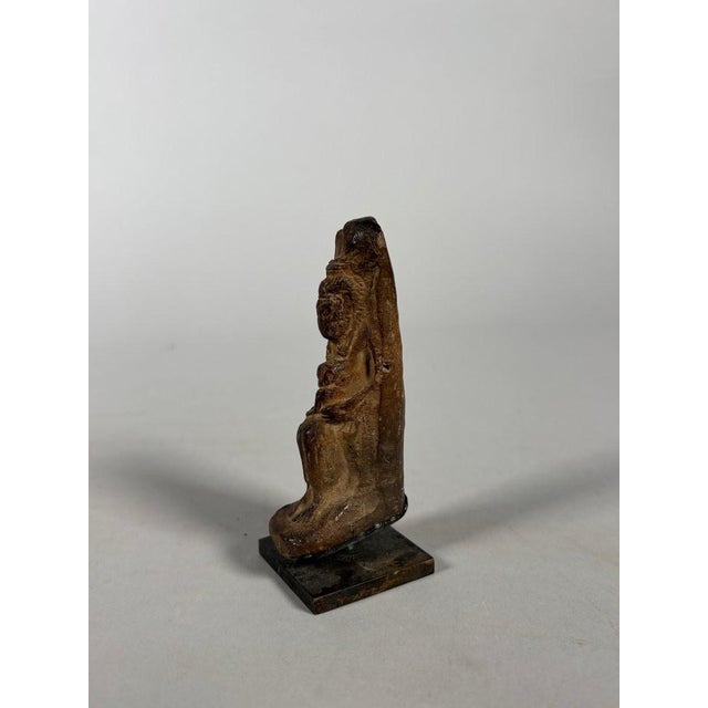 Traditional Terracotta sculpture of Isis lactans, Egypt, 7th-4th century BC For Sale - Image 3 of 6