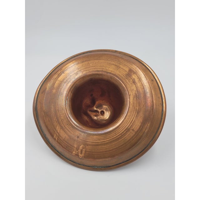 Mid 20th Century Vintage Hand-Hammered Mexican Copper Sombrero Ashtray or Catch-All For Sale - Image 5 of 10
