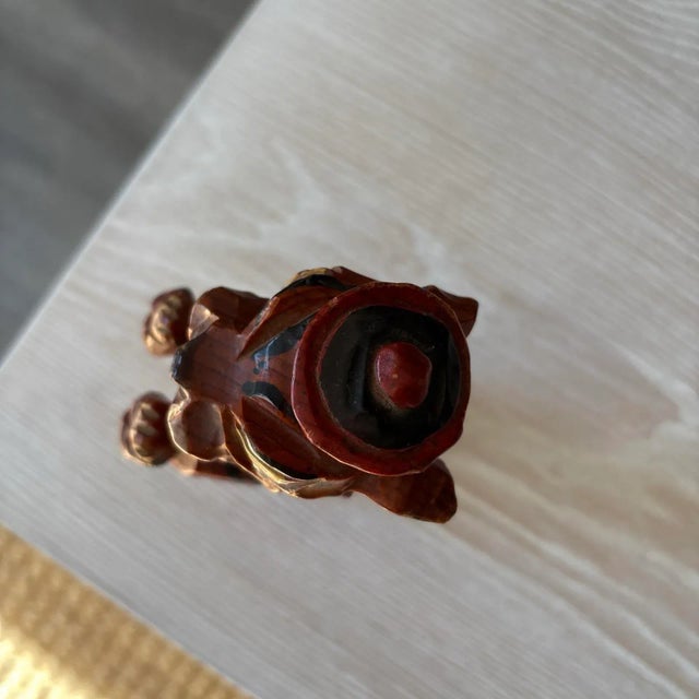 1950s Carter Hoffman Rare Princeton UniversityTiger Wooden Hand Carved and Painted Mascot 1950’s Rare For Sale - Image 5 of 11