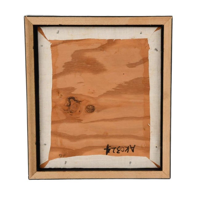 Framed Miniature Abstract Attributed to James Akston For Sale - Image 4 of 9