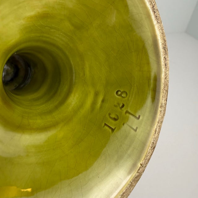 Antique Majolica Footed Leaf‑Motif Bowl For Sale - Image 4 of 5