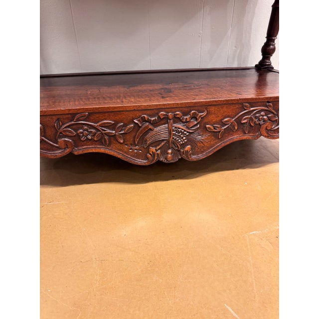 English French Walnut Console Table For Sale - Image 3 of 14