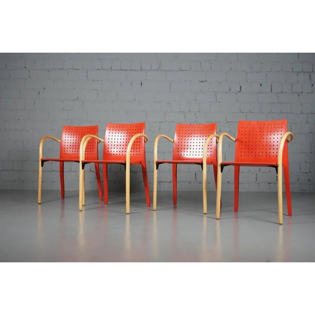 Postmodern Model 290 F Chair by Prof. Wulf Schneider for Thonet, Set of 4, in Good conditions. Designed 1990 to 1999 This...