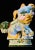 Chinese Foo Dog with its baby. Expressive design and details and thick glaze finish, beautiful pastel colors.