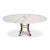 2020s Transitional Round Dining Table, Medium - White Oak With Iron Pedestal For Sale - Image 5 of 11