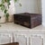 Brown Slavic Folk Art Floral Strongbox or Money Box With Cyrillic Text For Sale - Image 8 of 16