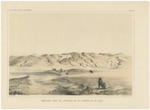 California's Mountains Near Canada De Las Uvas, 1856, Tinted Lithograph