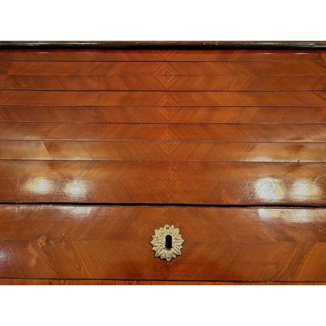 Late 18th Century Empire Roll Top Writing Desk in Nutwood For Sale - Image 11 of 18