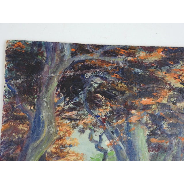 Vintage California Impressionist Landscape Painting For Sale - Image 4 of 5