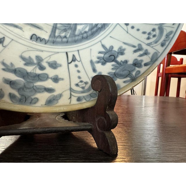 Blue Large Ming Dish in Ceramic For Sale - Image 8 of 10